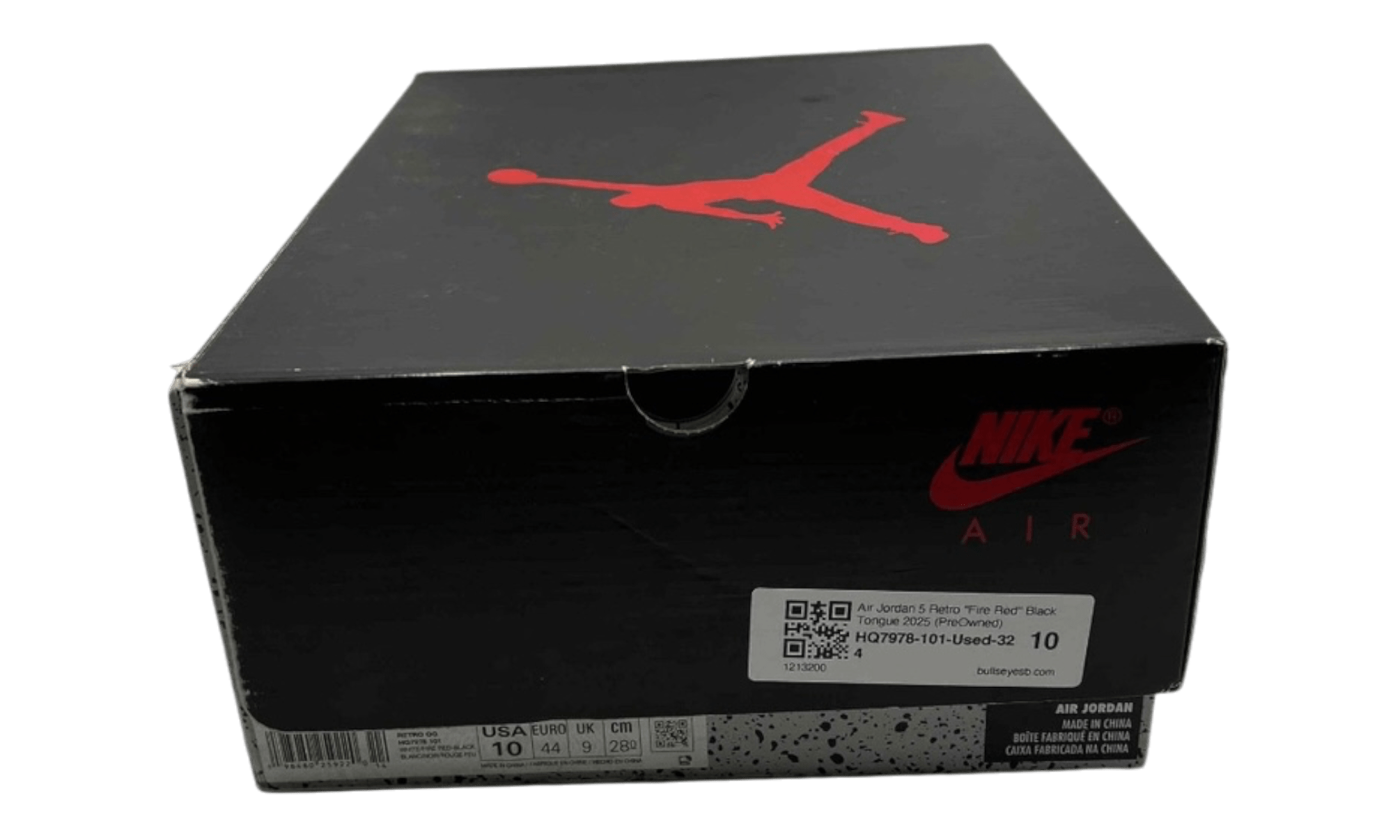 Air Jordan 5 Retro "Fire Red" Black Tongue 2025 (PreOwned)