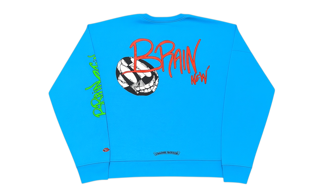 Chrome Hearts Matty Boy Blue Brain New Crewneck (PreOwned)