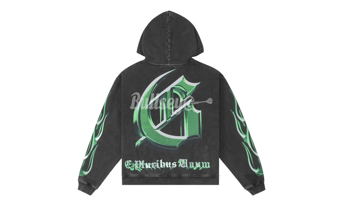 Godspeed Overstimulation 2025 Washed Black Hoodie