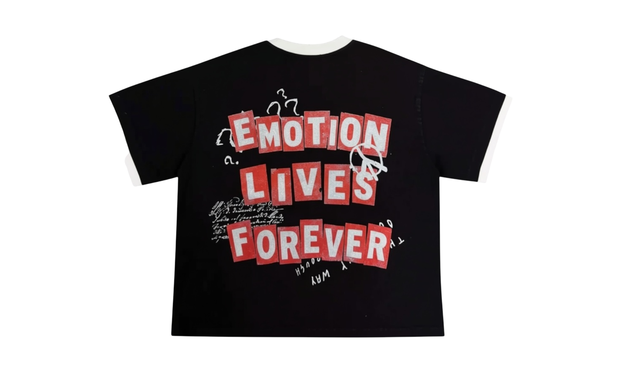 Mixed Emotions Black Static T-Shirt