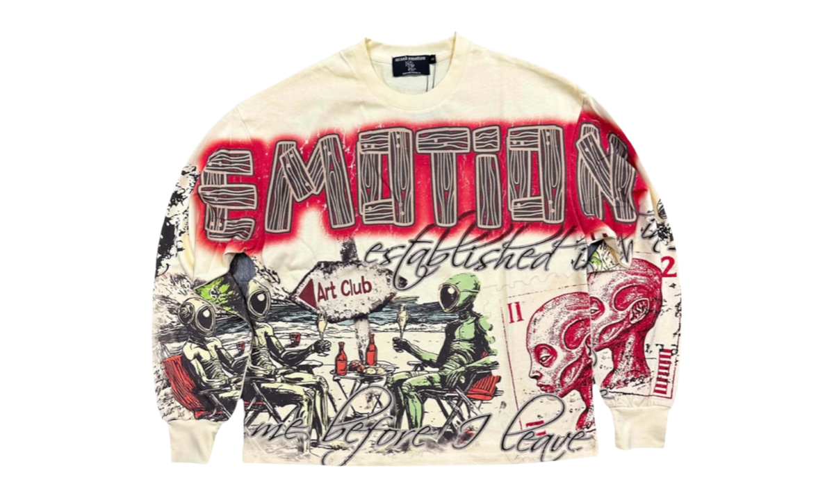 Mixed Emotions Cream Art Club Long Sleeve T-Shirt