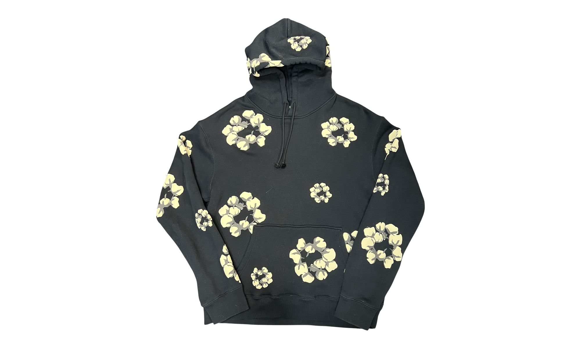 Denim Tears The Cotton Wreath Black Hoodie (PreOwned)