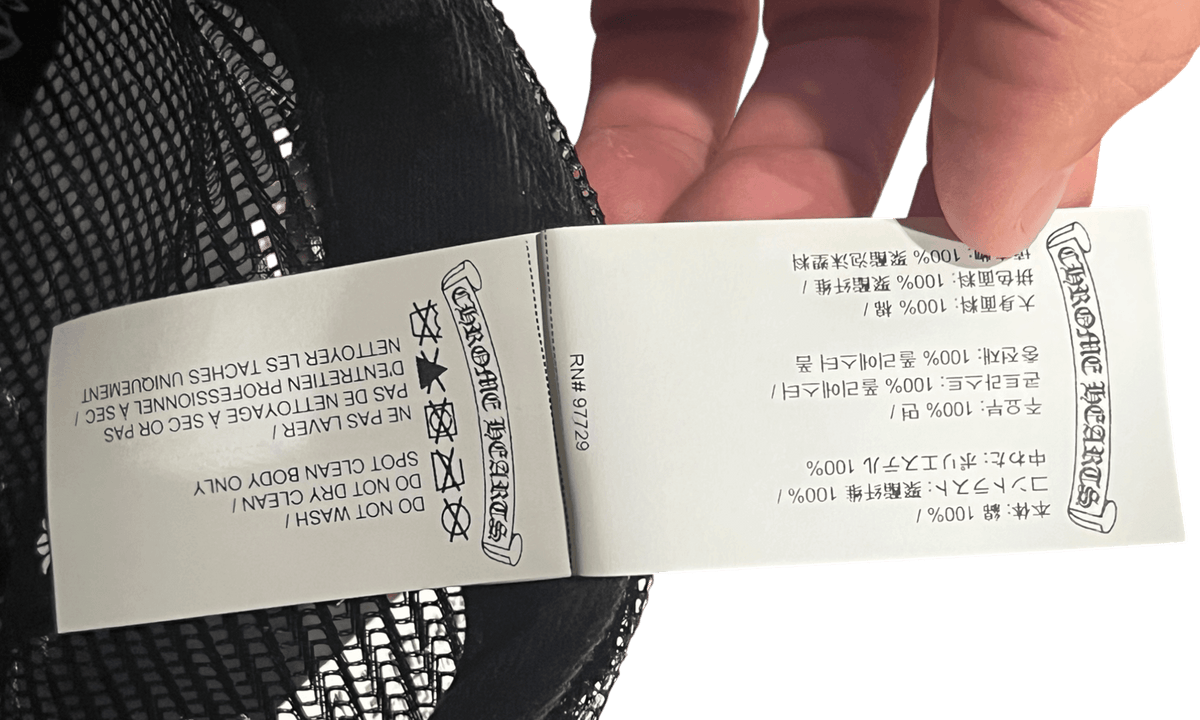 Chrome Hearts CH Hollywood Trucker Hat Black/Black