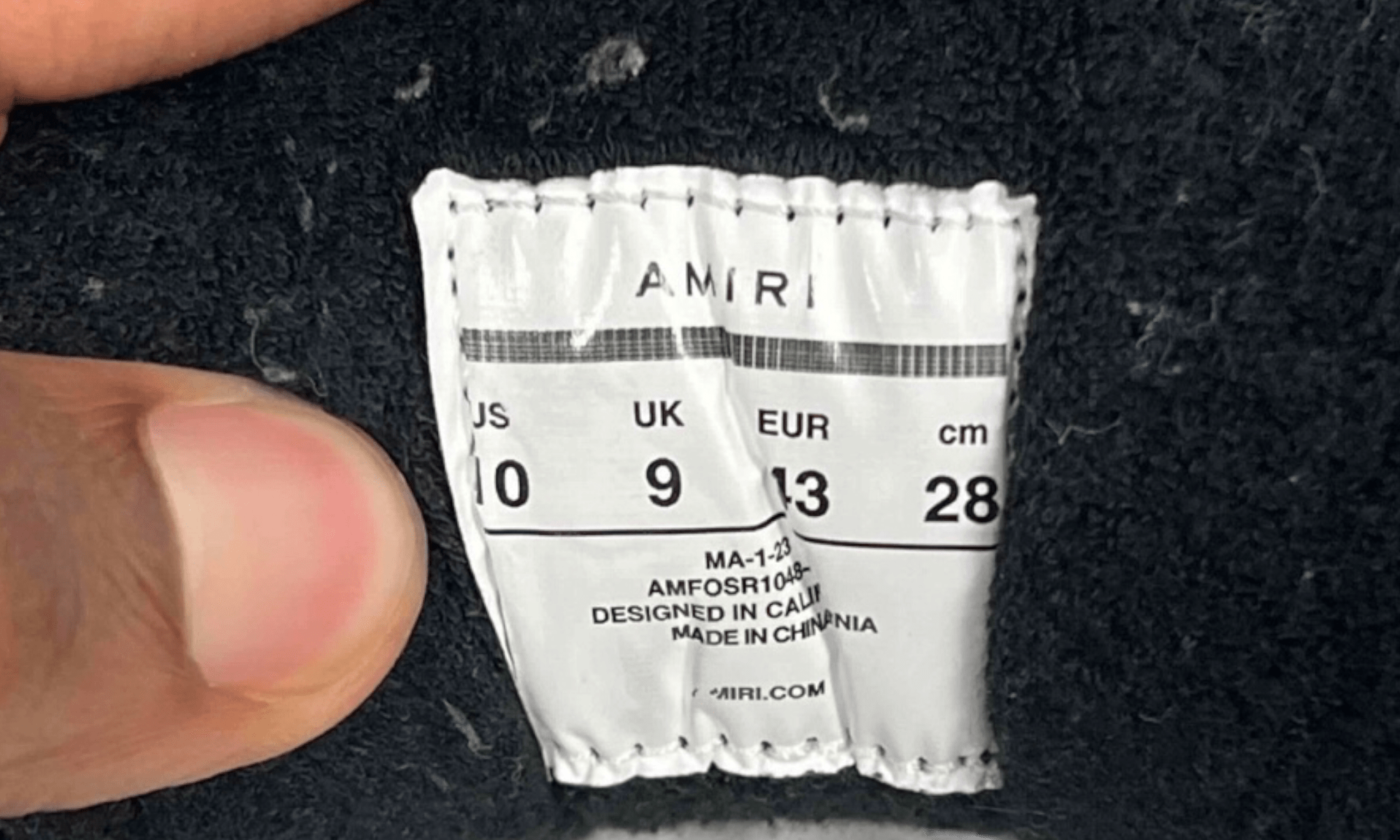AMIRI MA-1 Black White (PreOwned)