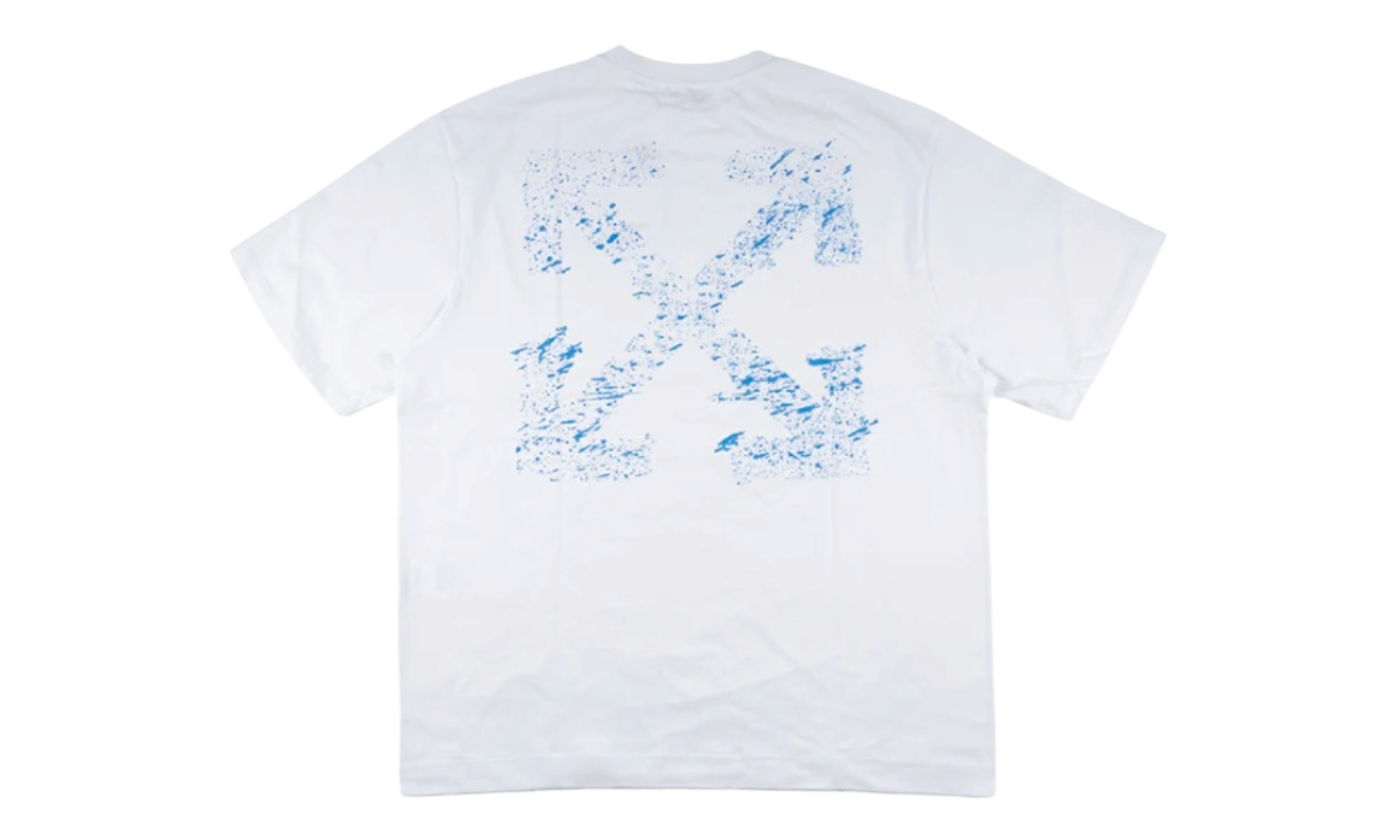 Off-White Paint Splatter Arrow Diagonal Skate White T-Shirt