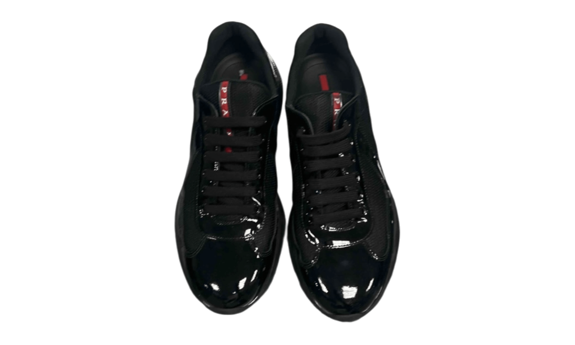 Prada Patent Leather American Cup Sneakers (PreOwned)