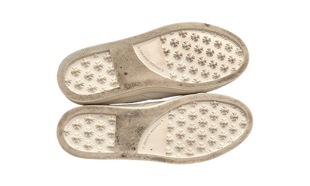 Chrome Hearts Slip-On White Calf Leather Dagger Sneaker (PreOwned) (Rep Box)