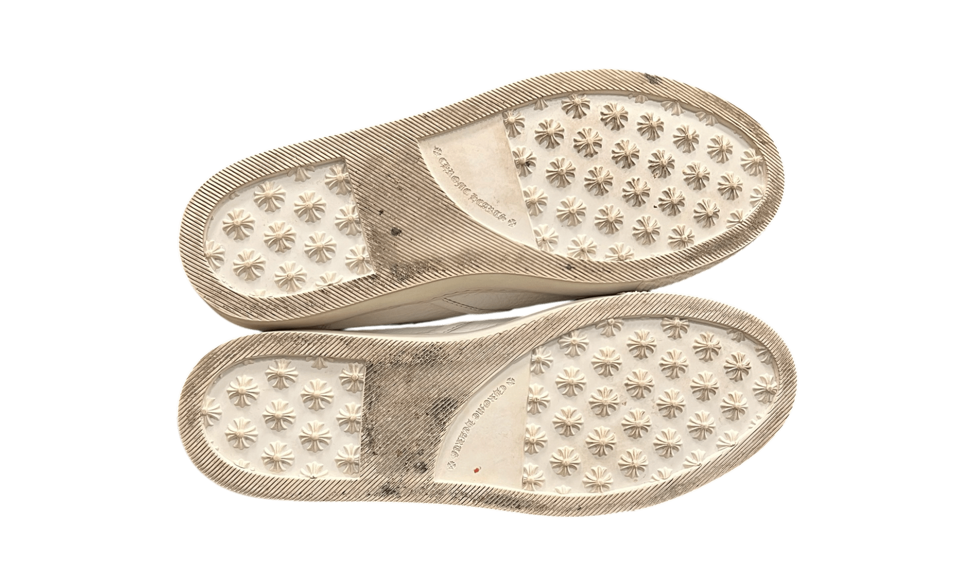 Chrome Hearts Slip-On White Calf Leather Dagger Sneaker (PreOwned) (Rep Box)