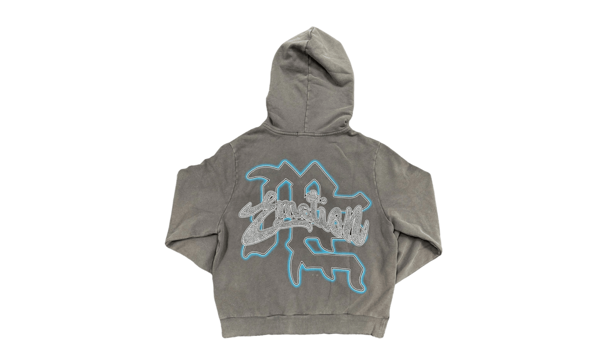 Mixed Emotion "Rhinestone" Grey Hoodie