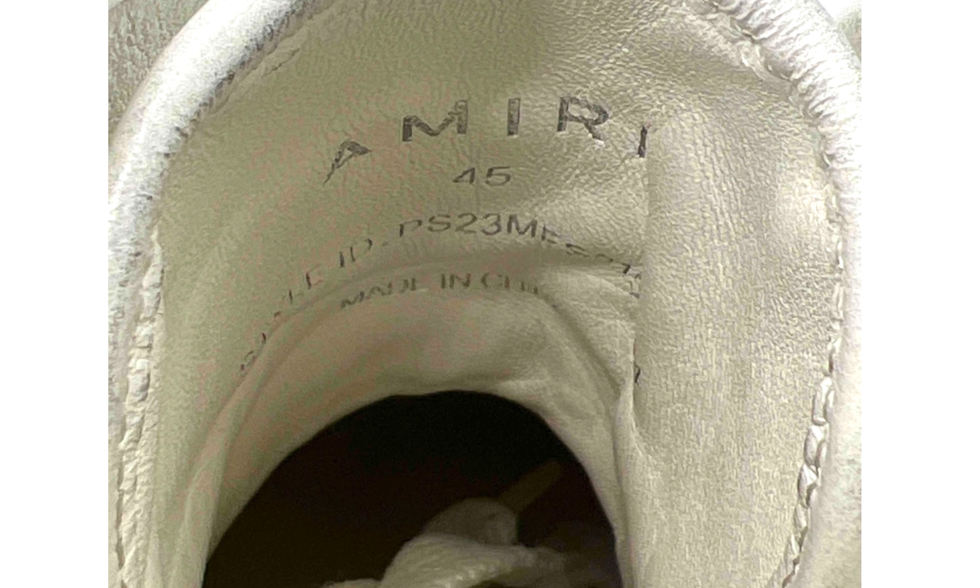 AMIRI M.A. Logo Court High Black White (PreOwned) (No Box)