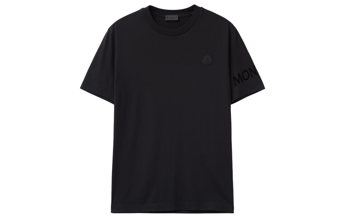 Moncler Cotton Logo Black T-Shirt