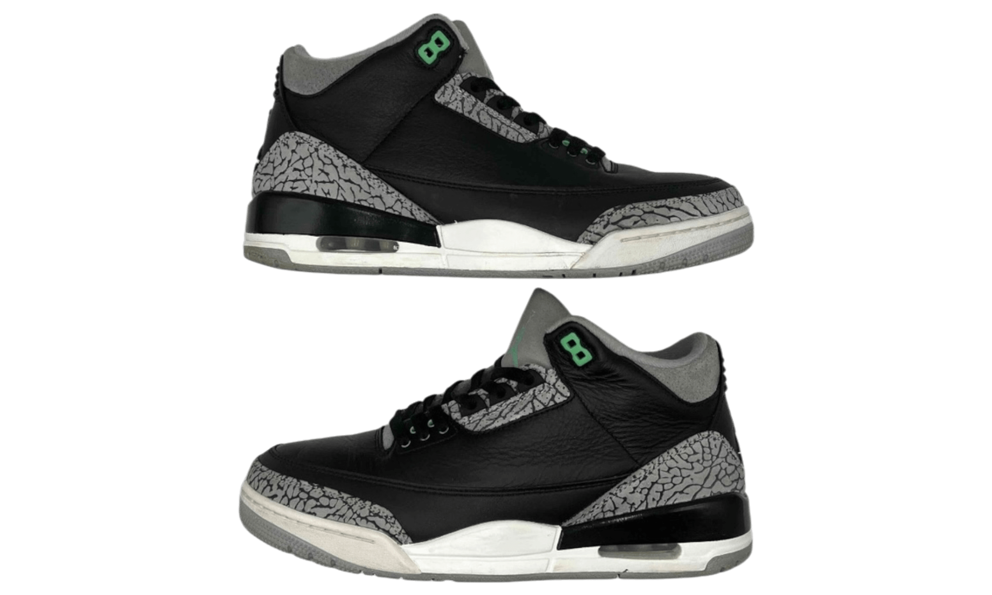 Jordan 3 Retro Green Glow (PreOwned) (No Box)