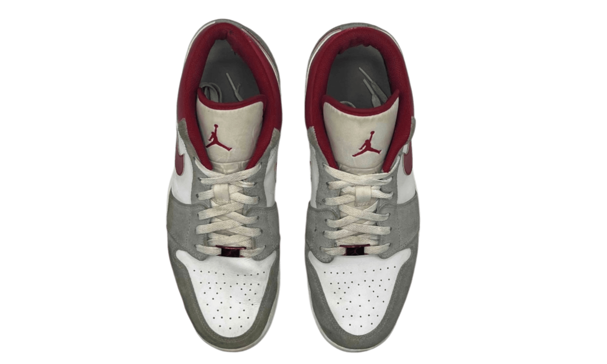 Jordan 1 Low SE Light Smoke Grey Gym Red (PreOwned) (No Box)