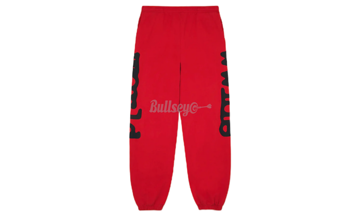 Sp5der Beluga Red Sweatpants