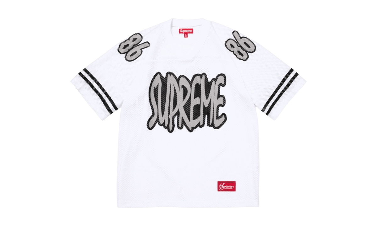 Supreme Reflective Football Jersey White