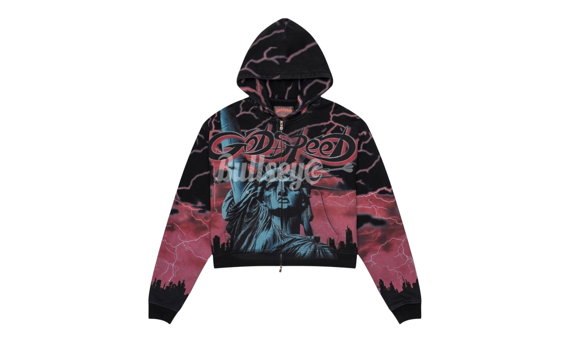 Godspeed Red Voltage Black Zip-Up Hoodie