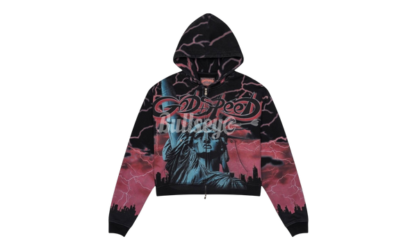 Godspeed Red Voltage Black Zip-Up Hoodie