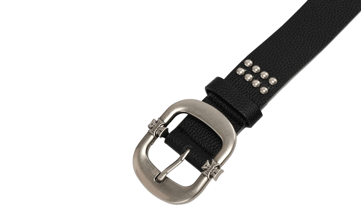 Homme + Femme Iron Crest Classic Black Belt