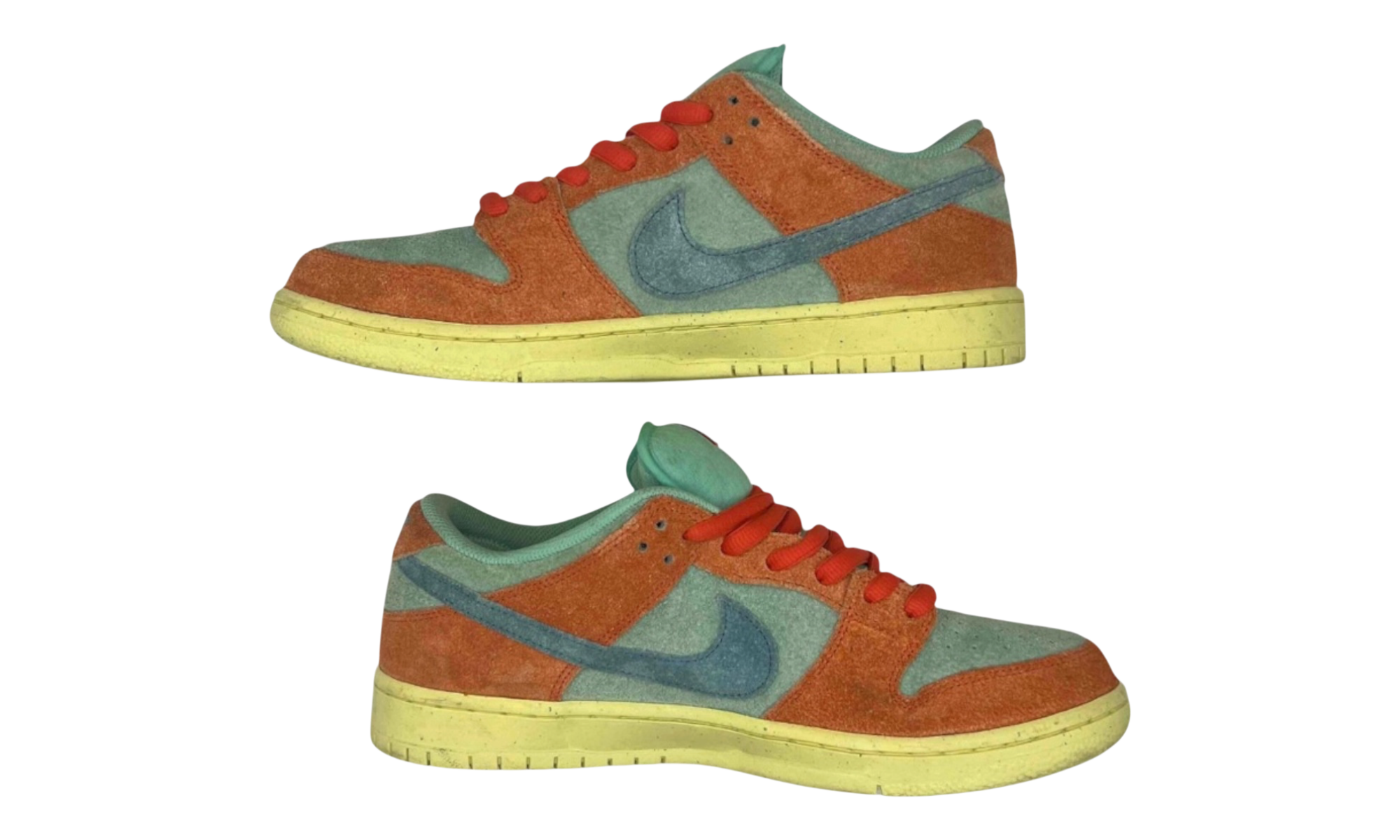 Nike SB Dunk Low Orange Emerald Rise (PreOwned) (No Box)