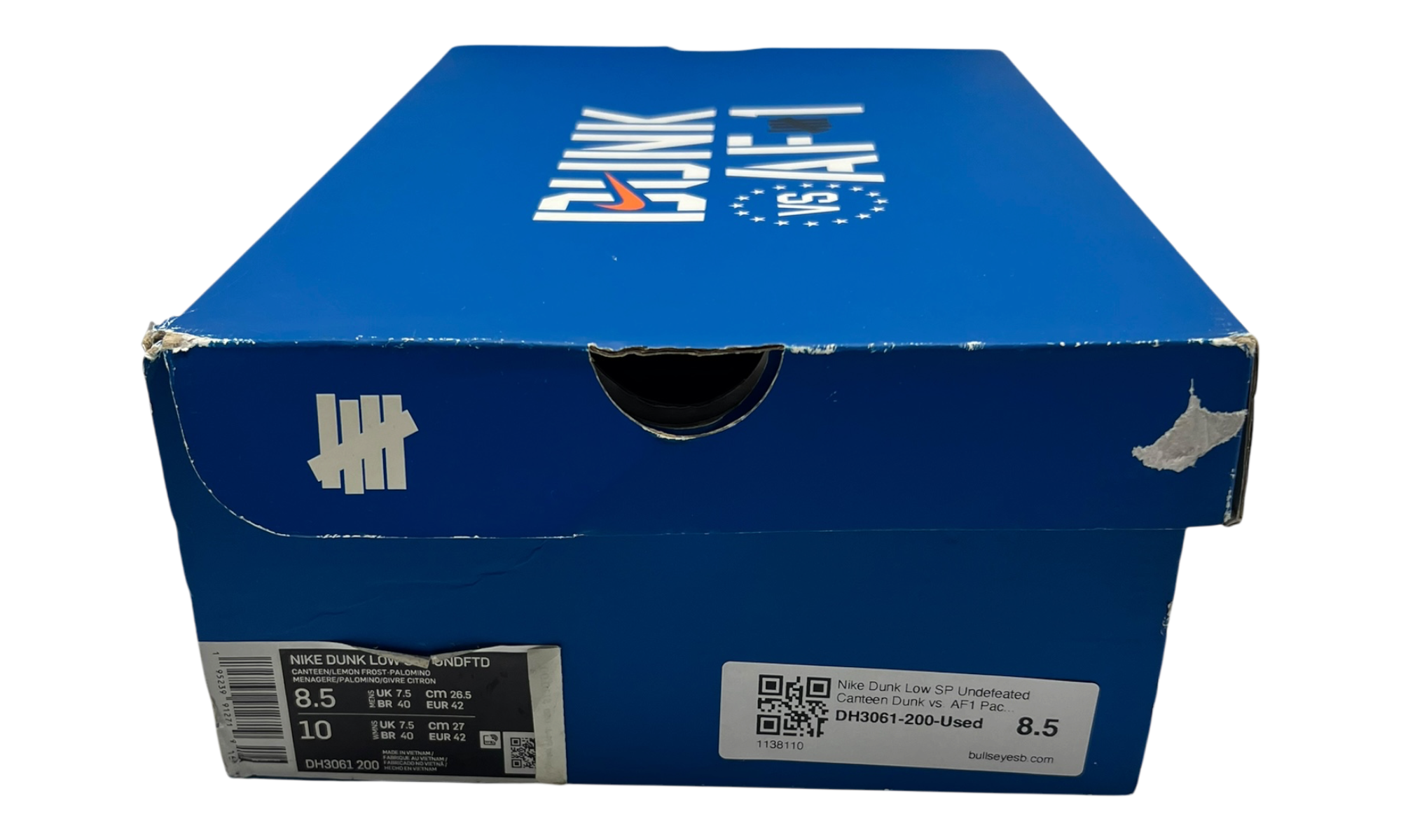 Nike Dunk Low SP Undefeated Canteen Dunk vs. AF1 Pack (PreOwned) (No Insoles)