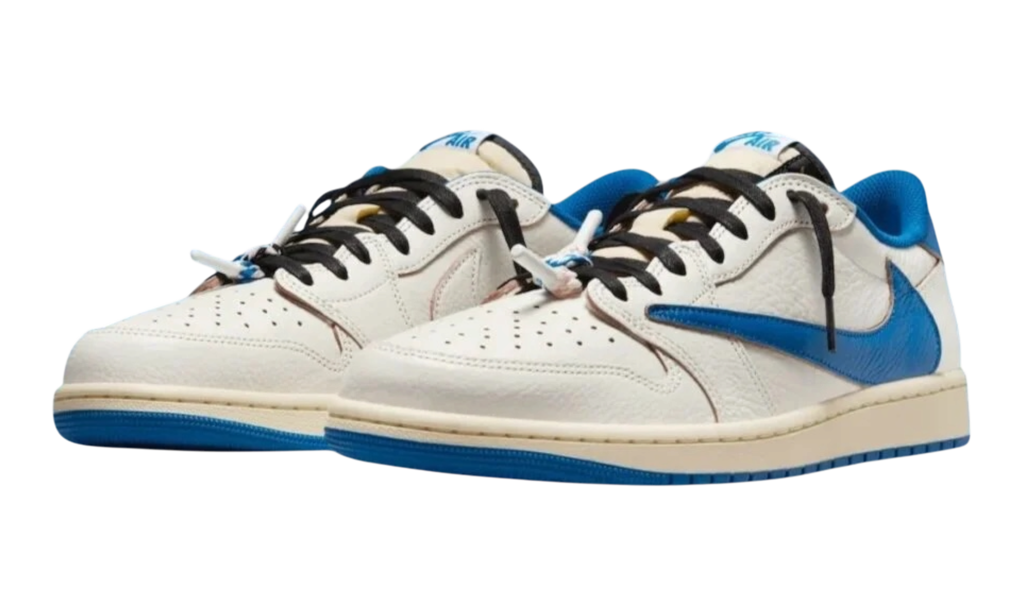 Jordan 1 Retro Low OG SP Fragment x Travis Scott Sail Military Blue