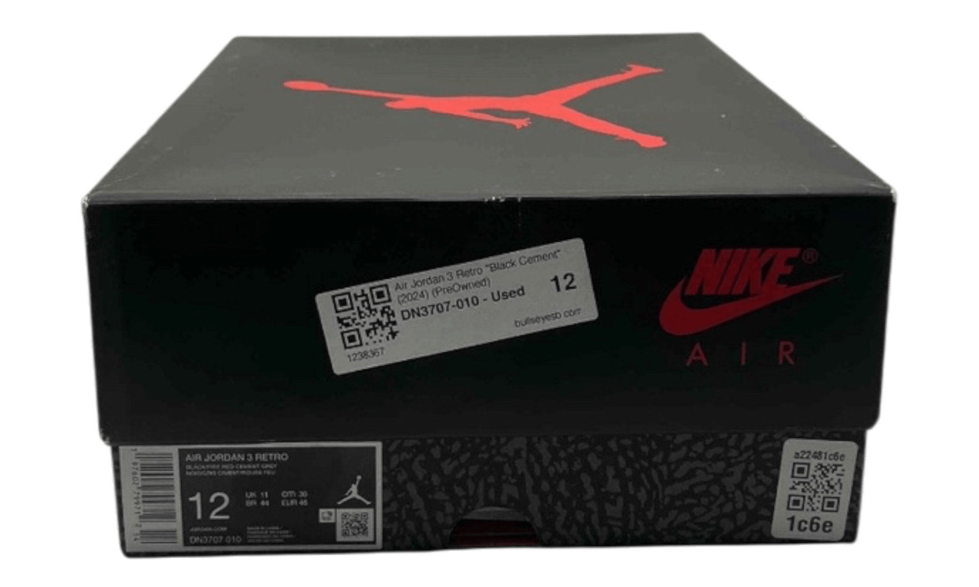 Air Jordan 3 Retro "Black Cement" (2024) (PreOwned)