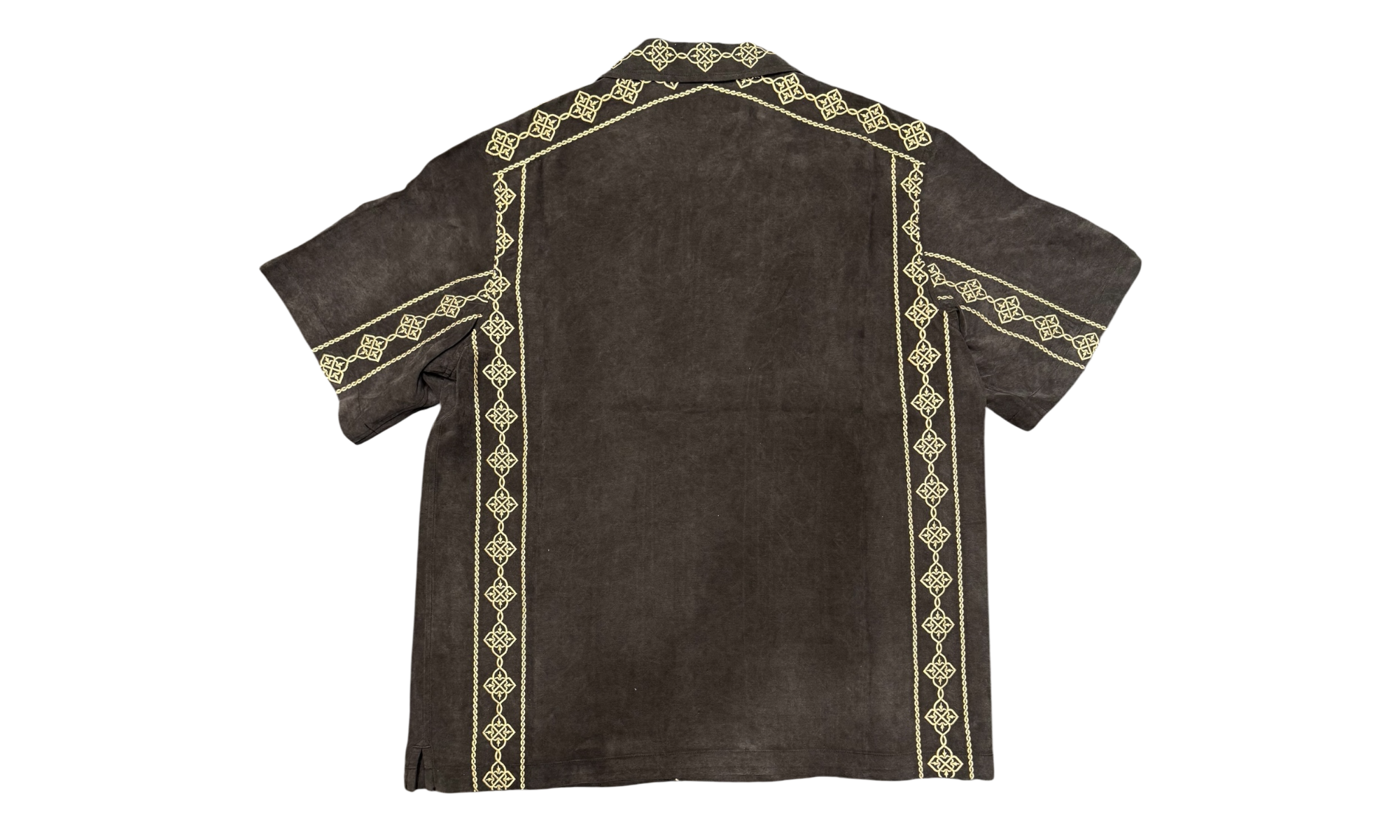 Kith Cupro Linen Thompson Camp Collar Black T-Shirt
