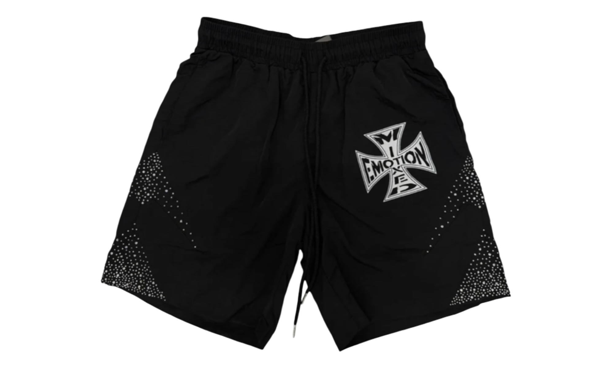 Mixed Emotions Black Classic Nylon Shorts