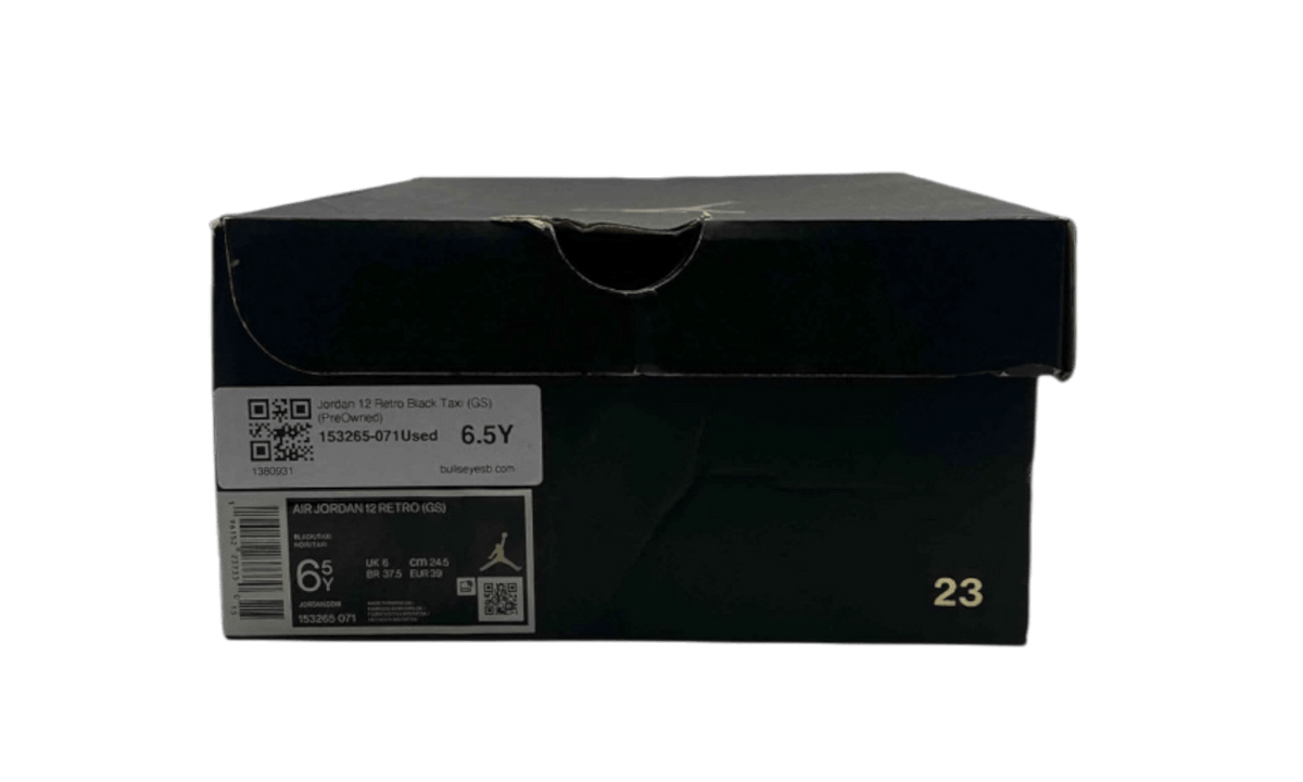 Jordan 12 Retro Black Taxi (GS) (PreOwned)