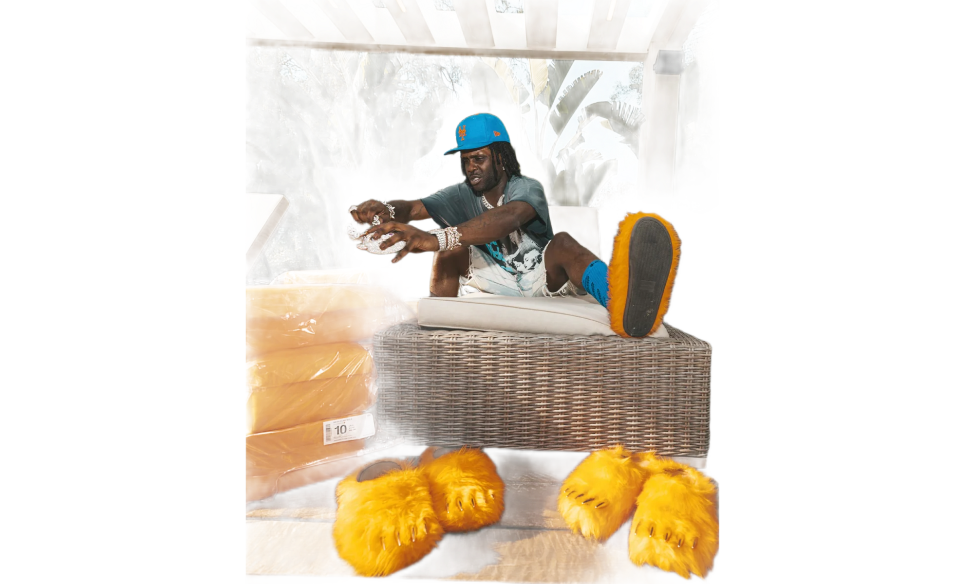 Bravest Studios Bear Claw Mule Chief Keef x Glo Gang Glorange