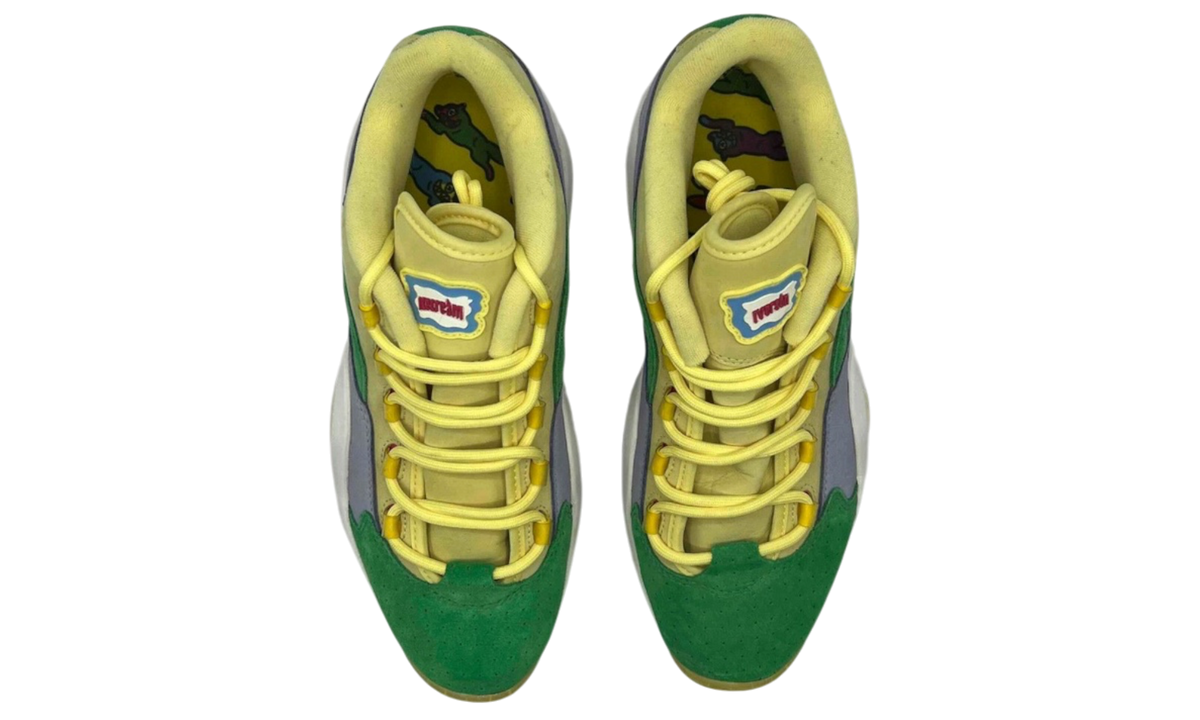Reebok Question Low BBC Ice Cream Running Dog Yellow Green (PreOwned)