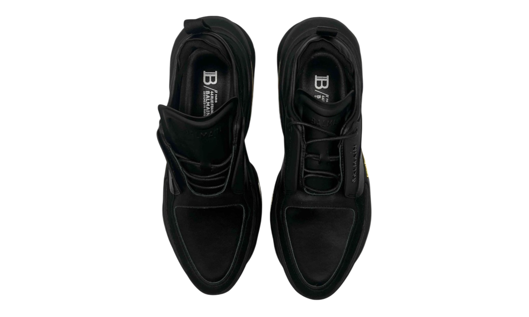 Balmain B-Bold Low-Top Black Gold (PreOwned)