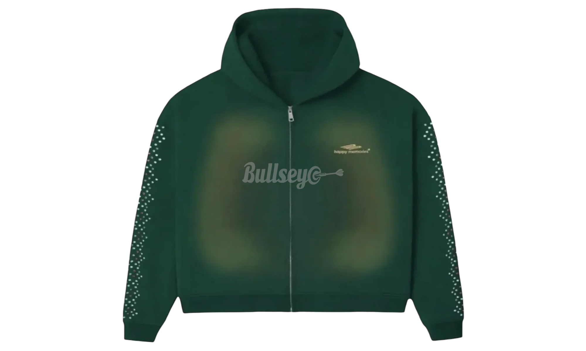 HMDD Green Bean Crystal Zip Up Hoodie