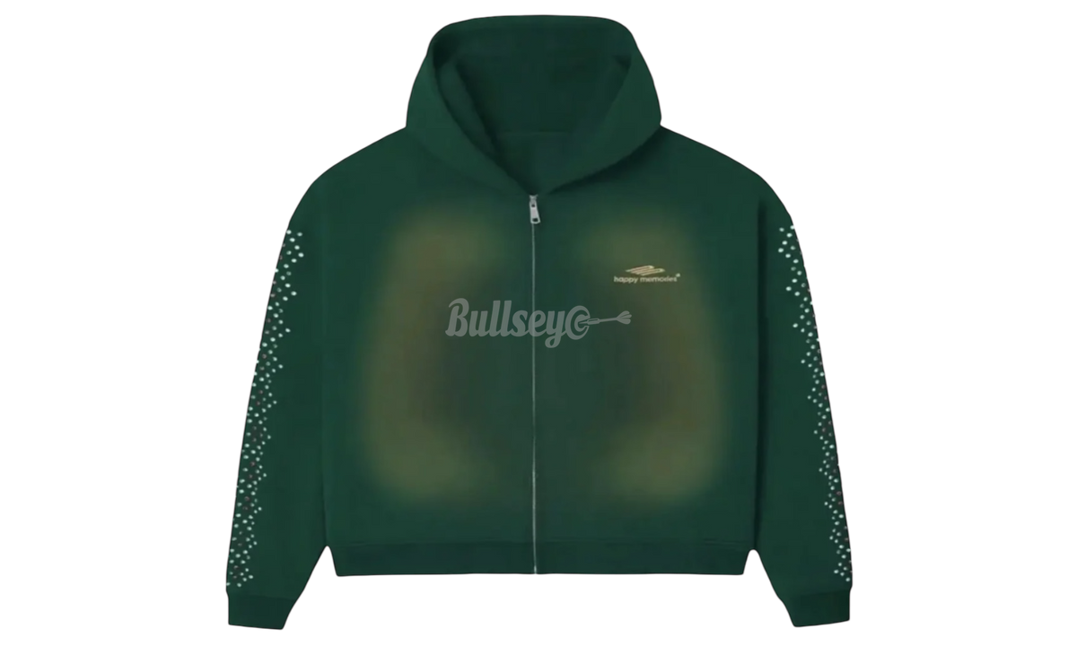 HMDD Green Bean Crystal Zip Up Hoodie