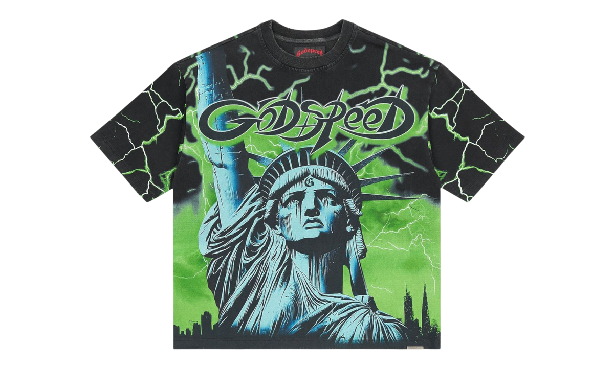 Godspeed Voltage Lime Wash Black T-shirt