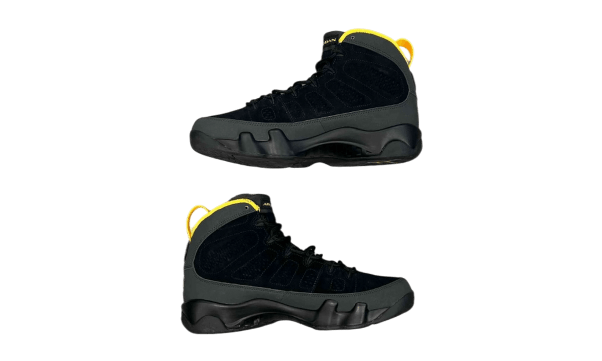 Air Jordan 9 Retro "Dark Charcoal University Gold" (PreOwned) (No Box)