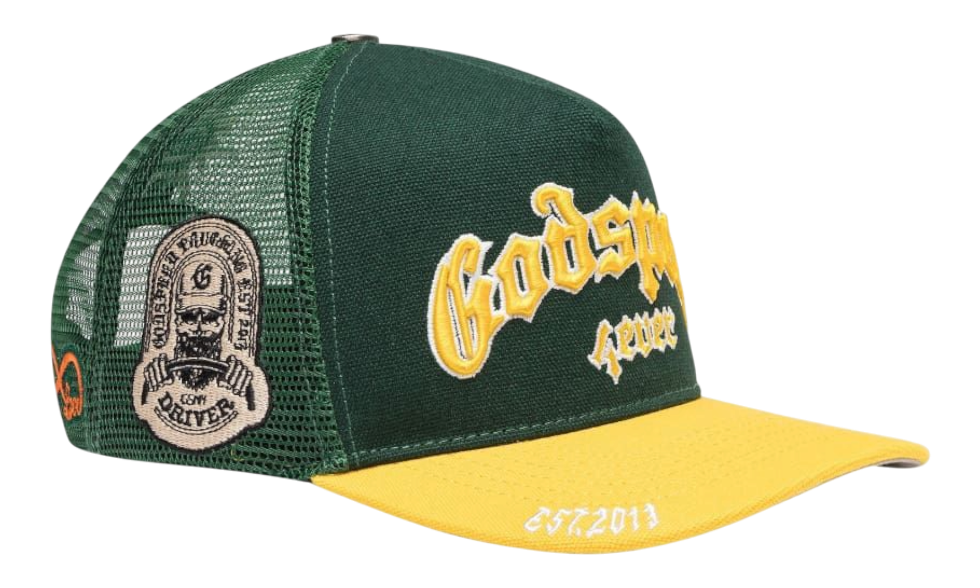 Godspeed Forever Trucker Hat Green/Yellow