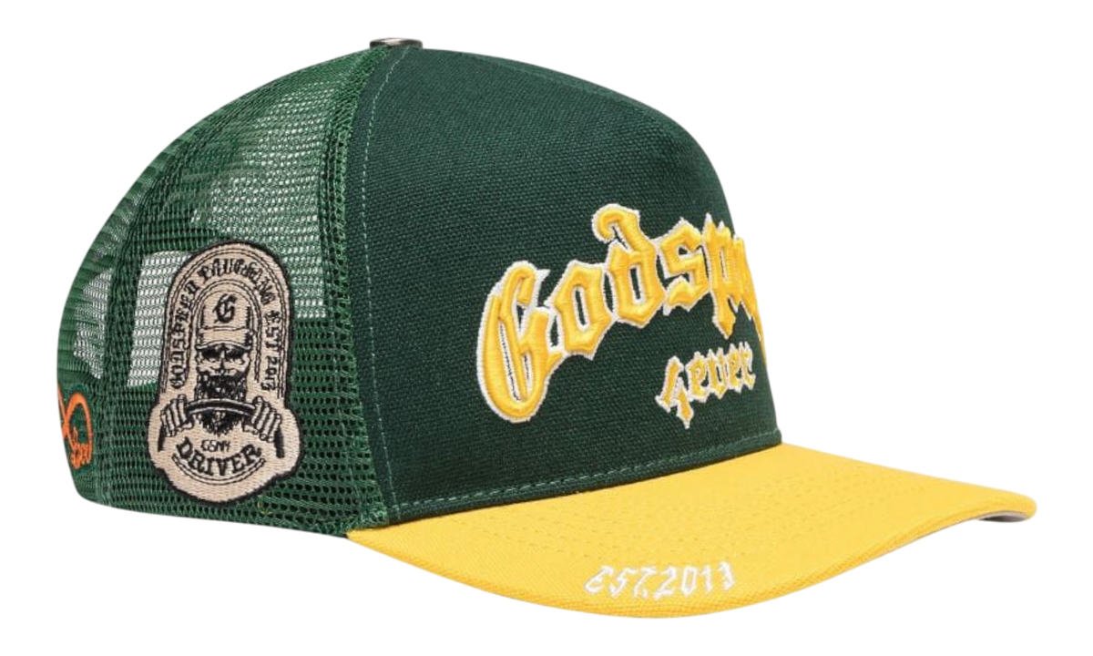 Godspeed Forever Trucker Hat Green/Yellow