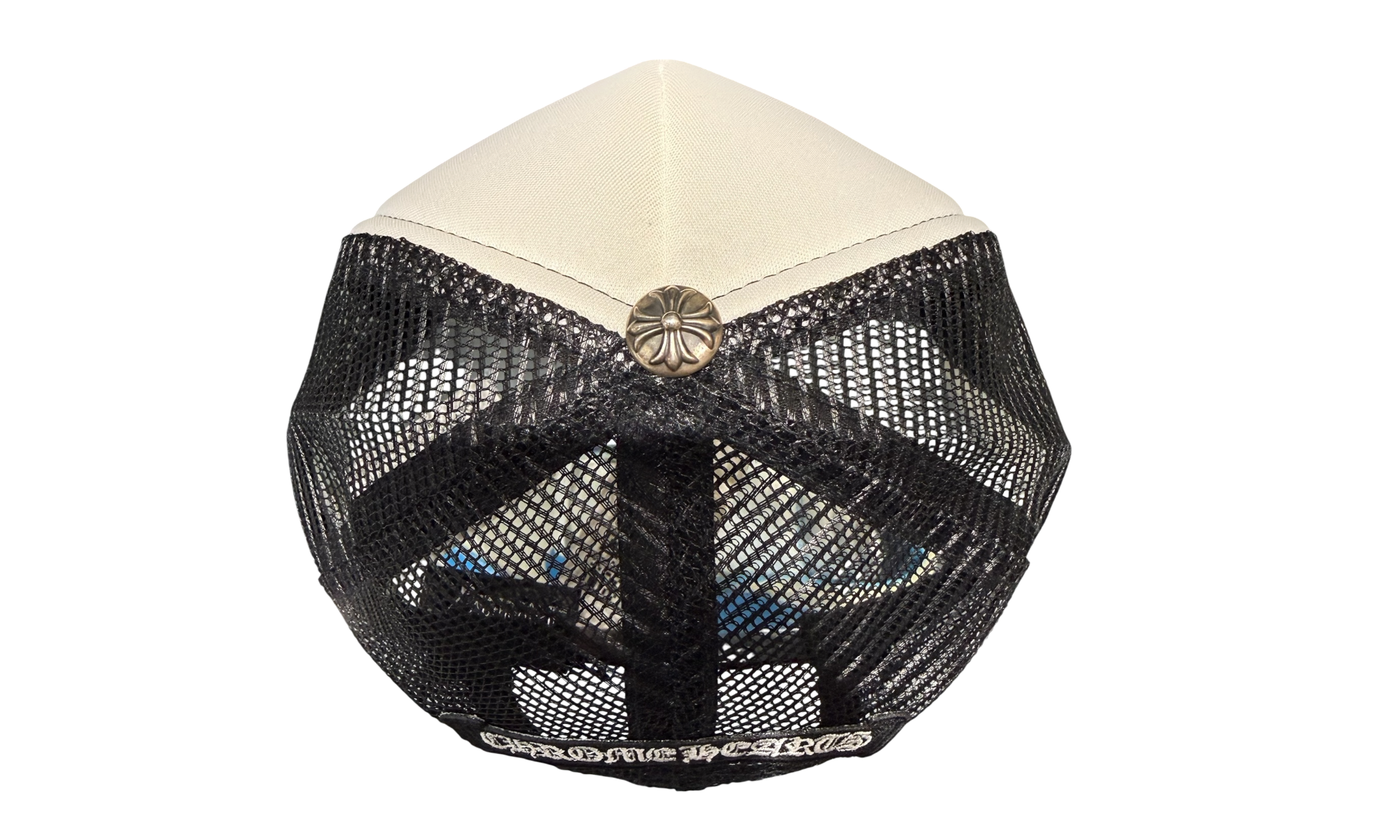 Chrome Hearts Triple Cross Red/White/Blue Trucker Hat 