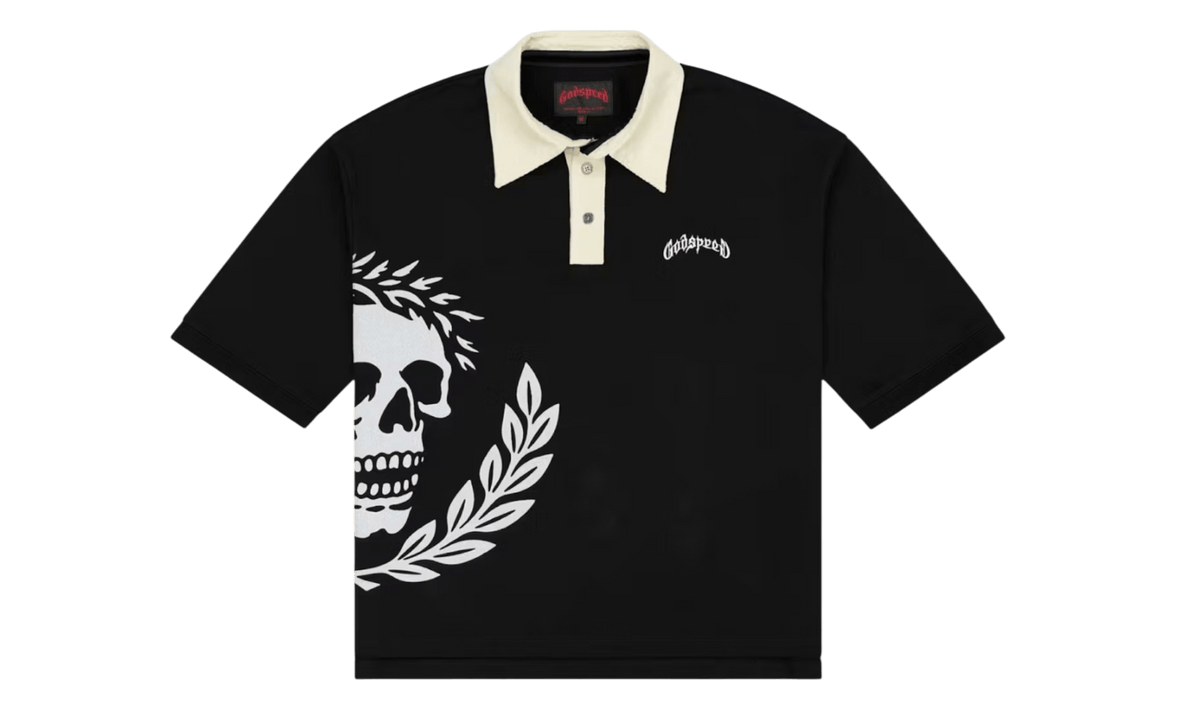 Godspeed Victor Oversized Crest Polo Black