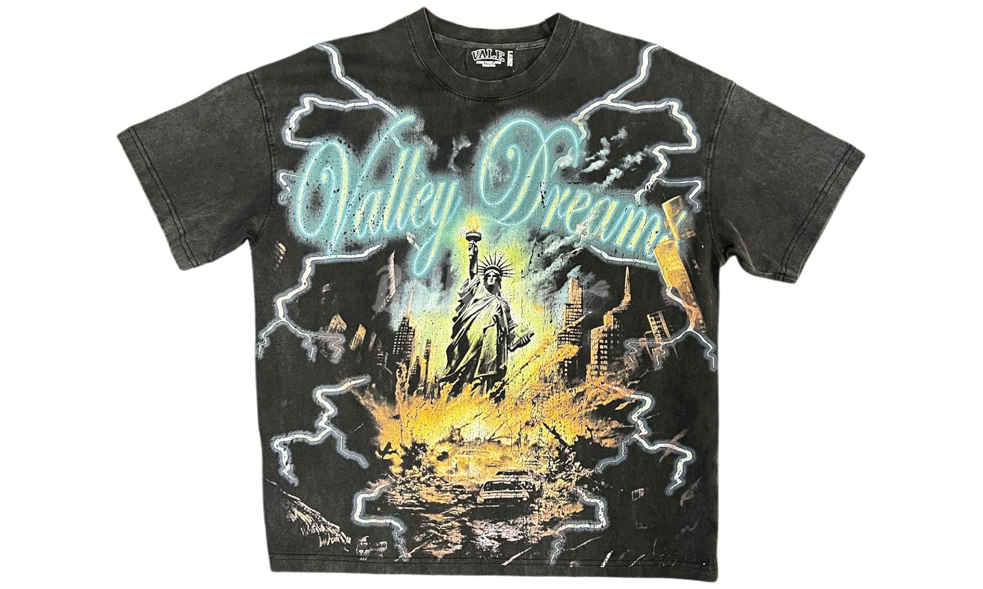 Vale Forever Statue of Liberty Dreams Black T-Shirt (PreOwned)