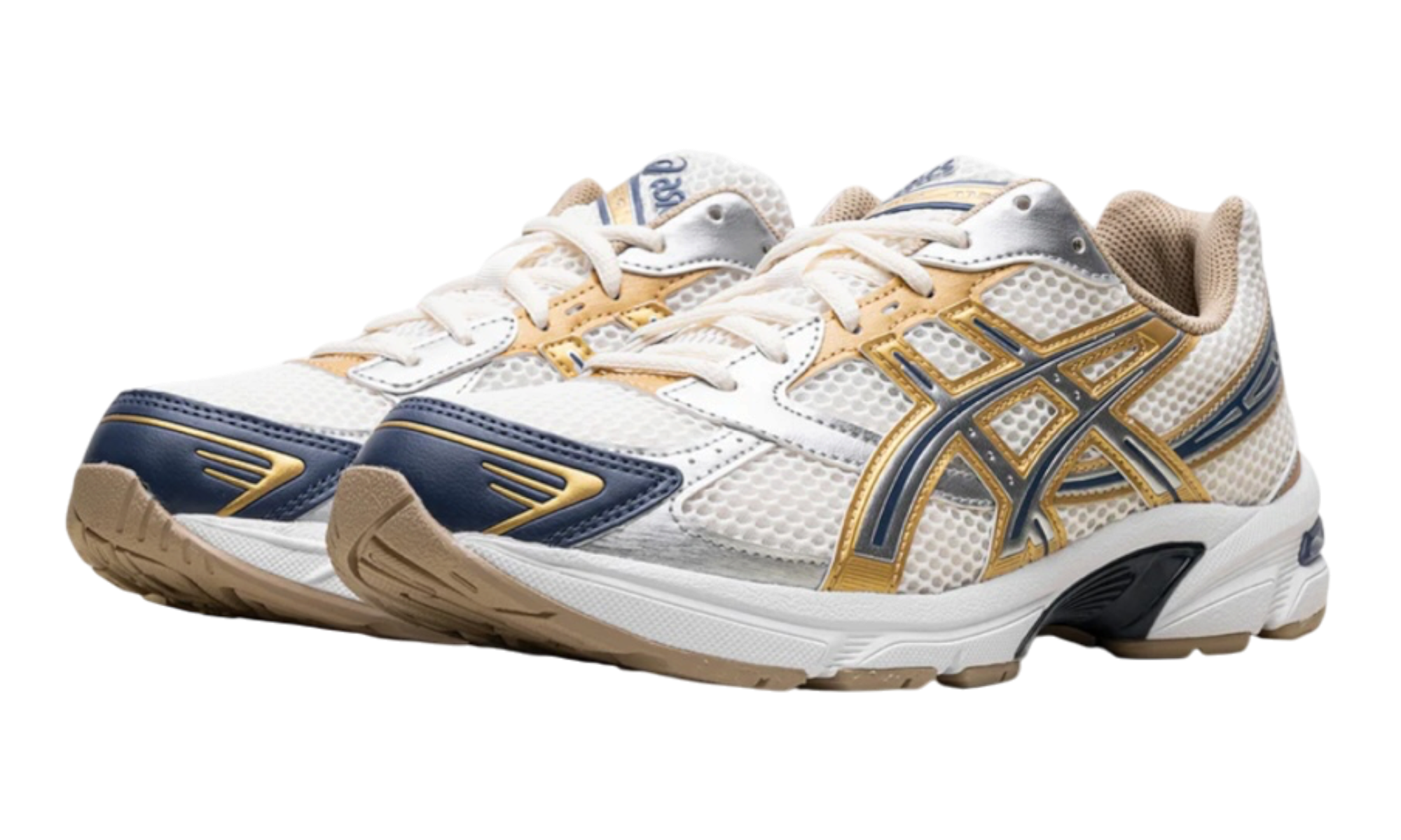 ASICS Gel-1130 Cream Pure Silver Gold Blue