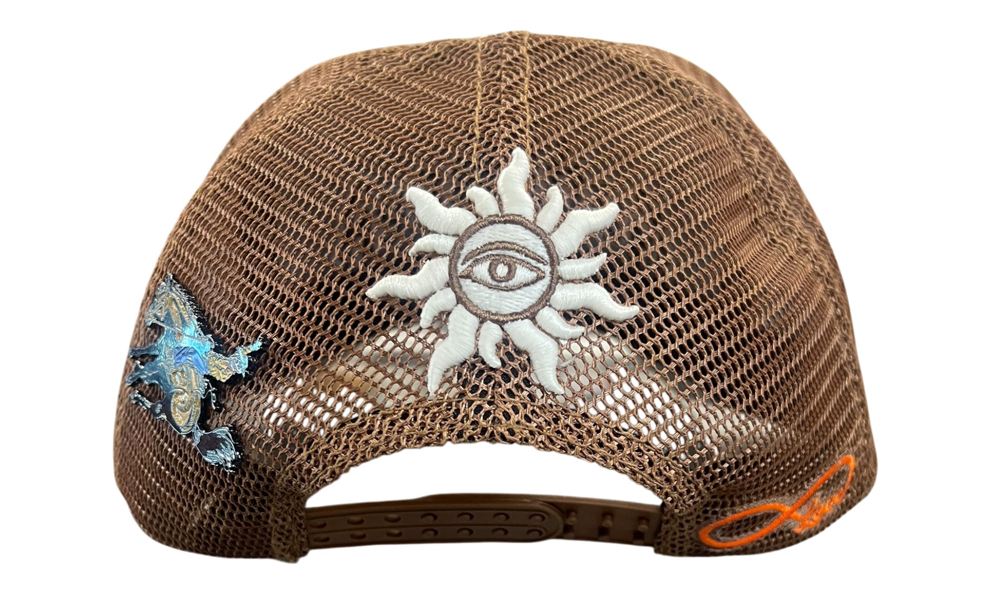 Godspeed Forever Taupe Brown Black Trucker Hat (PreOwned) (No Pins)