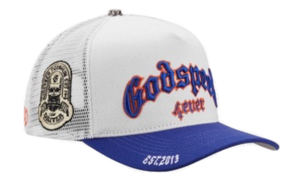 Godspeed Forever Trucker Hat White/Blue/Orange