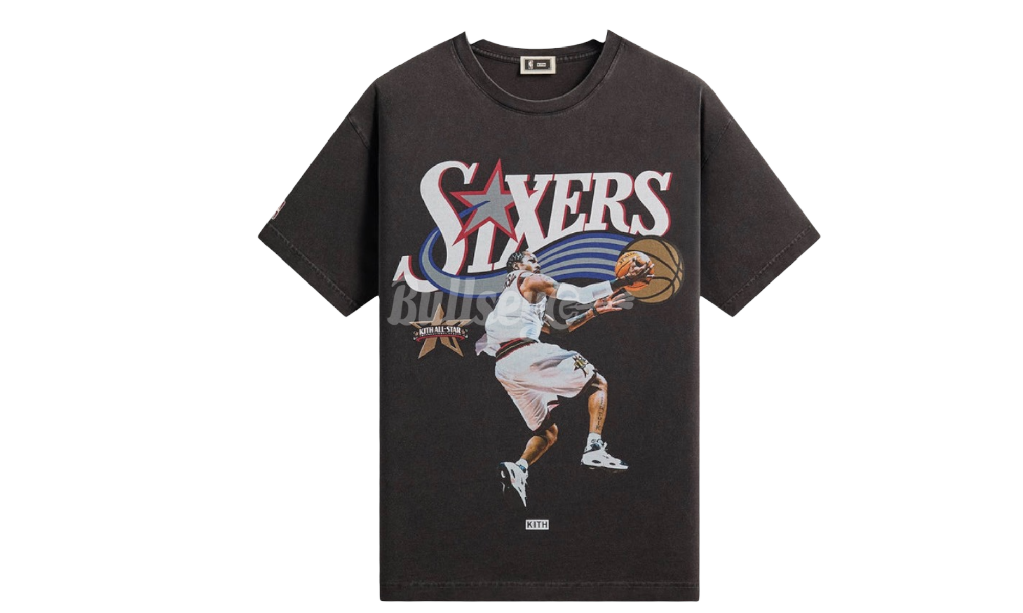 Kith NBA All-Star Philadelphia 76ers Allen Iverson Vintage Black T-Shirt