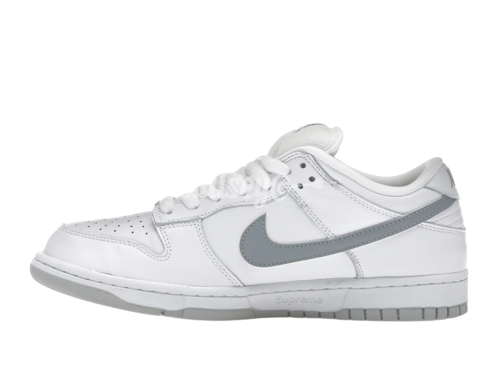Nike SB Dunk Low Supreme 94 White Metallic Silver