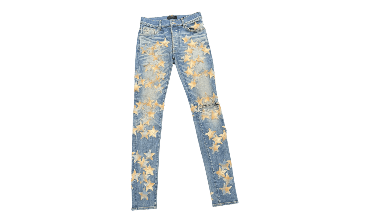 Amiri Chesmist Indogo Star Patch Jeans (PreOwned)
