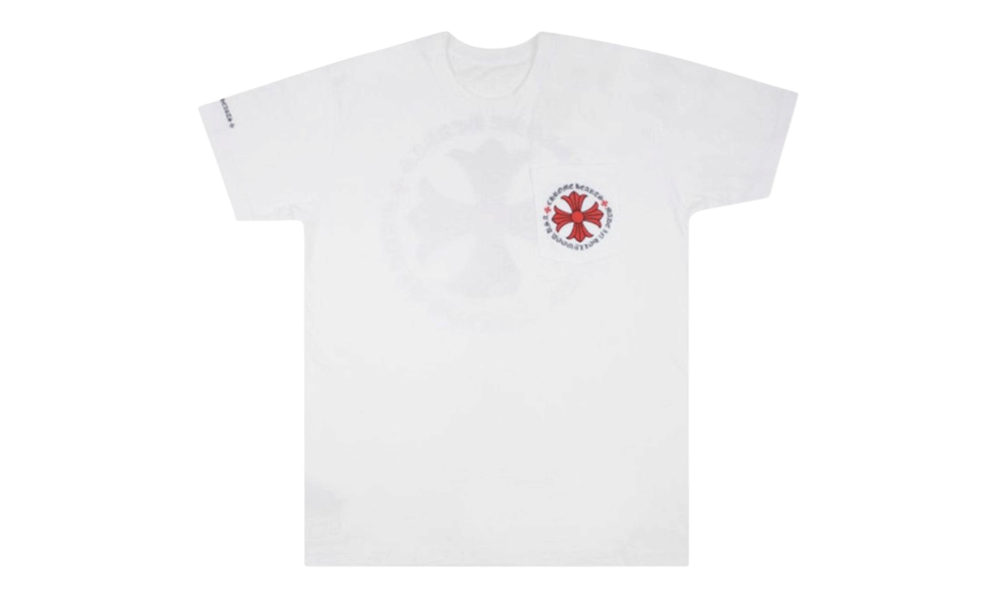 Chrome Hearts Made In Hollywood Plus Cross T-shirt White/Red