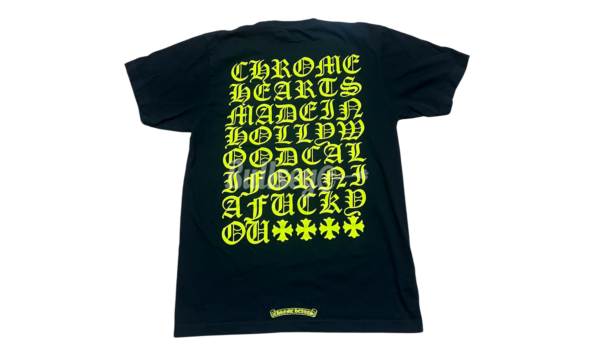 Chrome Hearts Neon Eye Chart Black T-shirt (Pre-owned)
