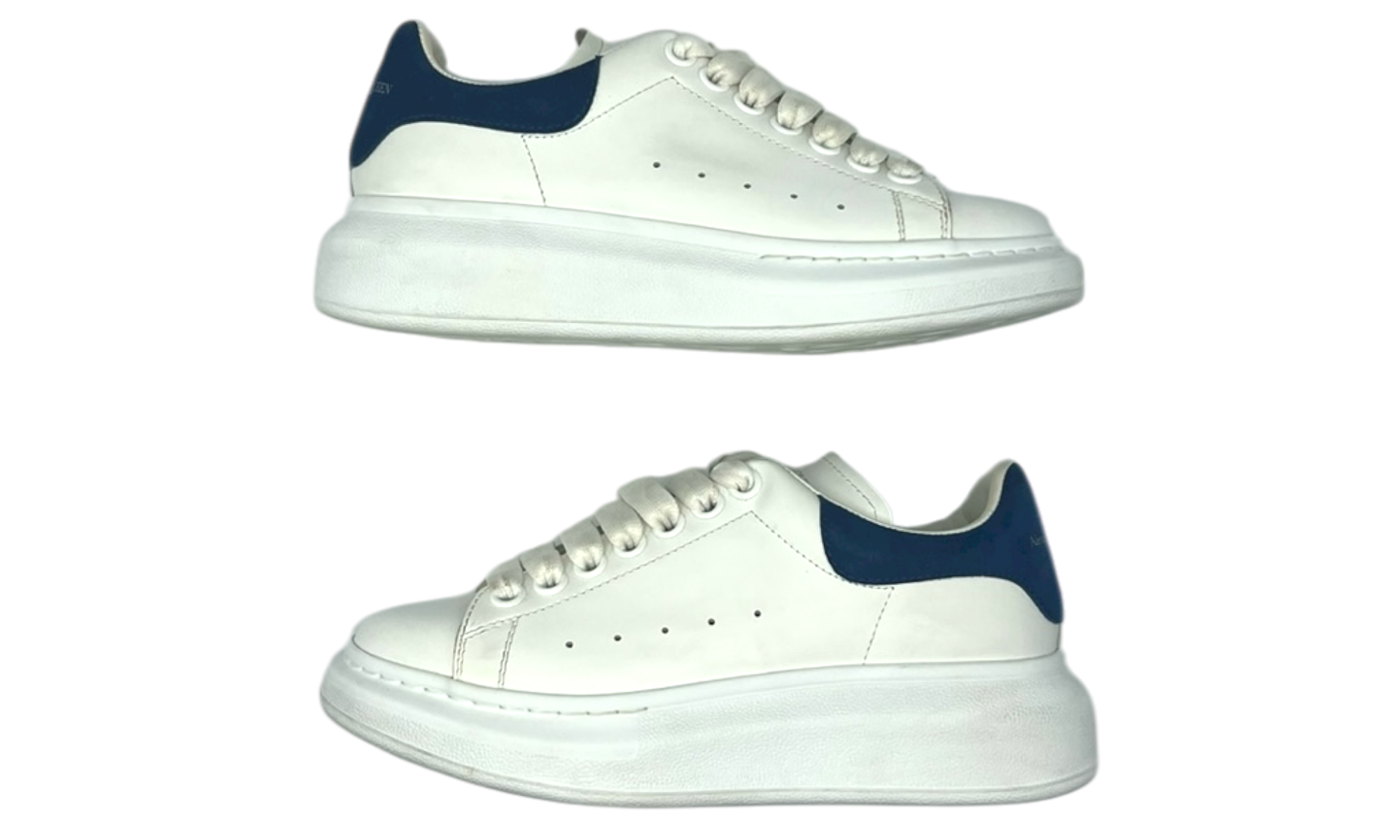 Alexander McQueen Oversized "Paris Blue" Sneakers (PreOwned) (No Box)